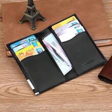1pc New Men's Premium Ultra-Thin Card Holder Wallet, ID Card Holder With Multiple Slots For Driver's License, Bank Cards And ID Cards - Multicolor - View 4