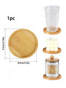 4/3/2/1pc Clean Swab Organizer Holder, Clear Plastic Bottle, Bathroom Storage Container, Portable Round Clean Pad/Makeup Sponge Storage Box, Cosmetic Organizer, Travel Essentials, Storage, Organizer, Vanity Accessory - Multicolor - View 10