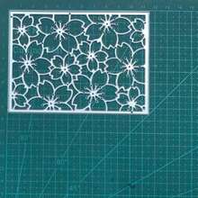 Cherry Blossom Frame Cutting Dies Flower Background Carbon Steel Stencil Template Carbon Steel Die Cutting Template Metal Die Cuts For Card Making Scrapbooking Decoration - MC1094 - View 6