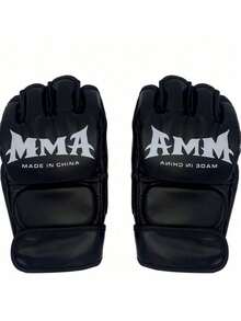 開指拳擊手套，MMA 加厚成人手套，適用於沙袋訓練、格鬥與對抗 - 彩色 - 查看 6