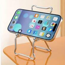 Multifunctional Desktop Chair Metal Phone Stand Cute Holder Desktop Watching Movies Live Streaming Phone Stand Compatible With Samsung, Apple 17, 16, 15, 14, 13, 12, 11, Pro, Pro Max, Plus - A - View 2