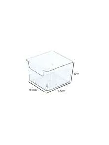 13/11/8/6/1件透明可堆疊文具收納盒，大容量桌面收納器，多功能收納盒適用於化妝品、文具、文件及其他雜物，適合居家、學校、辦公室，節日禮物 - 透明 - 查看 6