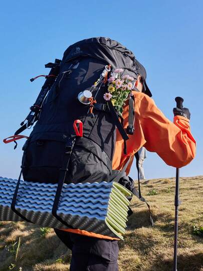 CAMEL CROWN Sac à dos de randonnée professionnel robuste, sac à dos de trekking extérieur grande capacité