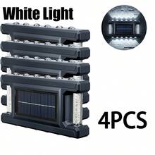 1/4PCS Solar Powered RGB Outdoor Wall Light Auto On/Off Sensor Up Down Lighting Waterproof Wall Sconce For Garden Fence Patio Decor - Solar Wall Lamp - View 12