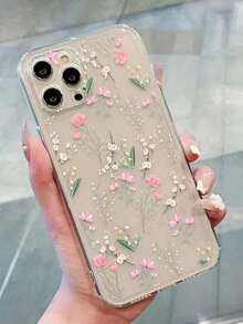 1 قطعة غطاء هاتف شفاف ملون من مادة TPU، مع نمط زهري وعناصر فراشة، متوافق مع iPhone 16/16 Pro/16 Pro Max/16 Plus/7/8/7 Plus/8 Plus/X/Xs/Xr/Max/11/11 Pro/11 Pro Max/12/12 Pro/12 Pro Max/12 Mini/13/13 Pro/13 Pro Max/13 Mini/14/14 Pro/14 Plus/14 Pro Max/15/15 Pro/15 Plus/15 Pro Max/17/17 Pro/17 Pro Max/17 Ai، هدية الربيع - متعدد الألوان - مشاهدة 2