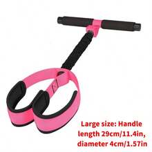 Upgraded Resistance Band With Handles, Handles Available In 29cm/11.4in And 23cm/9.05in, Soft Foam Fabric Foot Pedal, Seated Exercise Equipment For Abdomen, Waist, Arms, Core/Abs And Legs - Multicolor - View 15