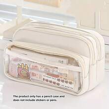 1pc Multifunctional Large Capacity Stationery Bag Creative Pencil Case Pen Pencil Marker Storage Bag Pencil Box Marker Box Pen Box Makeup Bag Portable Cosmetic Storage Bag - Multicolor - View 14