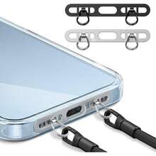 Side-Mounted Phone Lanyard, Metal Lanyard Clip, 360° Rotating, 304 Stainless Steel Material, Does Not Block Charging Port - Available In Dual-Clip And Single-Clip Versions (Phone Lanyard Color Randomly Shipped). - 1 - View 12
