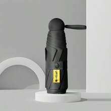 1件裝女款高級黑色塗層膠囊傘，防曬遮陽傘，迷你超輕雙用防曬防雨傘 - 多色 - 查看 6