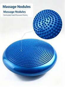 Multifunctional Yoga Half Balance Dome Trainer With Raised Massage Dot Surface Anti-Burst Anti Slip Indoor Abdominal Core Workout Fitness Gear Random Color Delivery - A - View 8