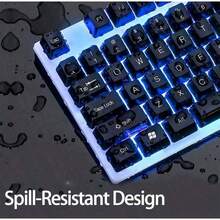 AOC Kombo keyboard dan mouse berkabel KM100, tersedia dalam warna hitam dan putih, plug and play, tahan air IPX4, desain ergonomis, kompatibel dengan PC Windows. - View 6