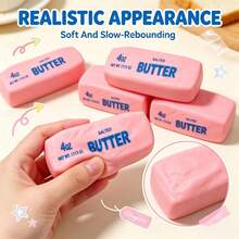 1 Peça Brinquedo Anti-estresse Realista de Manteiga Salgada com Rebote Lento, Brinquedo para Apertar, Textura Crocante, Squishy de Bolinho, Mulheres Adultas, Squishy de Manteiga Crocante, Bola de Sorvete para Apertar, Envio Aleatório, Tamanho Único - Multicolorido - Visão 6