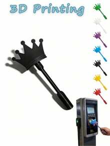 1pc Crown-Shaped Non-Contact Payment Sensor Stick, Aesthetic RFID Anti-Theft Credit Card Sleeve Extender, Portable Drive-Thru/Toll Booth Card Retriever, Cute Car Accessory - Multicolor - View 9
