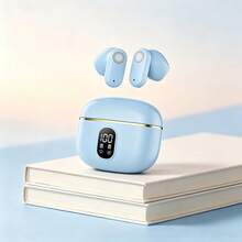 Wireless Bluetooth Earbuds Hands-Free Microphone Superior Sound Quality Compact Design Noise Cancelling Suitable For Listening To Music While Traveling, Camping, Exercising Or On The Go LED Battery Indicator Compatible With Smartphones - View 8
