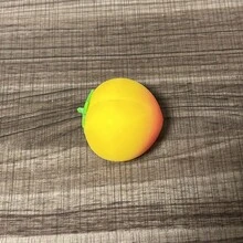 Tachimi 1pc Simulated Realistic Peach Slow Rebound Squeeze Toy, New Creative Soft Stress Relief Hand Toy, Versatile Party And Birthday Gift Suitable For Men And Women - Multicolor - View 4