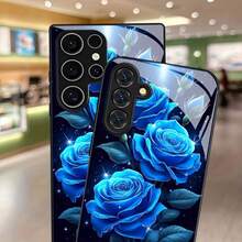 [24h Versand aus DE/FR/ES] Apple 11-17  21-26 Ultra-Handyhülle - Handyhülle mit Sternenhimmel-Rosendesign für Damen mit Linsenschutz für  Galaxy A04S/A05S/A06/A07/A10/A11/A12/A13/A14/A15/A16/A17/A20S/A21S/A22S/A23/A24/A25/A26/A30S/A31/A32/A33/A34/A35/A36/A42/A50S/A51/A52/A52S/A53/A54/A510 Sturzsicher - 1 Stück Bildfarbe - Übersicht 4