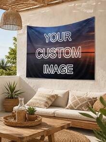 Custom Photo Tapestry, Personalized Image Wall Hanging Banner, Bedroom Decor Custom Image Backdrop, Photography Prop - Multicolor - View 6