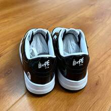 A BATHING APE 經典星星 Logo BAPE STA 低筒中性休閒運動鞋 - 黑白熊貓鏡面 - 查看 2