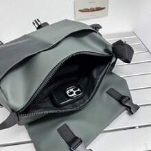 1pc Large Capacity New Unisex Crossbody Bag, Multi-Functional Shoulder Bag, College Student Campus Commute Backpack, Multi-Pocket Design, Daily Travel Messenger Bag, Summer Outdoor Storage Travel Bag, Back To School Essential Item; Holiday Gift Choice - Multicolor - View 8