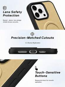 1件金色時尚手機殼，兼容Apple智慧型手機，Apple 17手機殼支持無線充電，防震防摔Apple 17 Pro Max手機殼，Apple 17e手機保護殼兼容車載支架，Apple 16手機殼，高品質3D立體無線充電手機殼，夏季拼色Android智慧型手機殼，優質皮革兼容多款手機型號，Galaxy S26 Ultra手機殼，實用輕便禮品選擇Honor手機配件 - 金色 - 查看 4