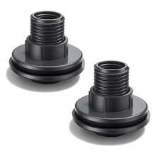 2PCS Water Tank Connectors, Heavy Duty PVC Water Tank Adapters, Internal/External Thread, Leak-Proof Grey Plastic Connectors, For Faucets, IBC Totes, Pipes And Irrigation Systems, Water Tank Adapters With Raised External Grip, Pipe Connection, Leak-Proof Design With Raised Grip, Suitable For Automatic Watering System Quick Connection - 2pcs - View 11