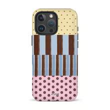 VESPOP Color Block Striped Phone Case, Retro INS Style Full Coverage Shockproof Protective Cover - For IPhone 18/17/16/15/14/13/12/11 Pro Max/Pro Plus/12 Mini/13 Mini, Compatible With Galaxy S26 S25 S24 S23 S22 S21 Plus Ultra, Compatible With Pixel 8 9 10 PRO - Mixed Color 1 - View 7