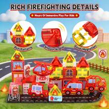 Mini Pocket Fire Magnetic Building Blocks 40pcs Set, 3.75cm Translucent Colorful Magnetic Tiles, Educational STEM Building Toys For Toddlers 3+ Years Old, Random Colors For Boys And Girls - Color - View 3