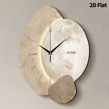 Luxury Creative Planet Home Decor Wall Clock, Ultra-Quiet Quartz Movement, No Ticking Sound, Flat Design, Suitable For Decorating Living Room, Bedroom, Office, Kitchen And Cafe, Perfect Decorative Gift For Friends And Family, Can Be Used For Room Decor, Bedroom Decor, Dorm Decor, Back To School Decor, School Surprise, Back To School Season, Wedding Decor, Friend Birthday Gift, Home Decor And School Supplies. - Multicolor - View 9