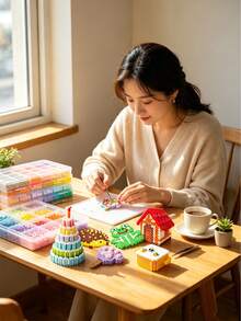 Set Manik-Manik Leleh, 24 Warna Manik-Manik, Cocok untuk Proyek Kerajinan Tangan DIY, Bahan Kerajinan, Manik-Manik Api, Puzzle, Gantungan Kunci, Liontin, Cocok untuk Para Penggemar, Dapat Membuat Berbagai Pola, Hadiah Ulang Tahun, Wisuda, Hari Valentine, Pesta, Hadiah Buatan Tangan untuk Keluarga, Teman, Teman Sekelas - Set Manik-Manik Perler Aneka Warna - View 2