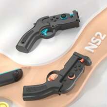 1pc Shooting Gun Grip Controller Compatible With Switch, Dual Gun And Joycon2 Anti-Slip Design, Compatible With Shooting Games, Game Accessory (Not Compatible With Switch 1) - View 3