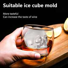 3D Skull Ice Cube Mold Tray – Silicone Halloween Ice Mold With Lid For Whiskey, Cocktails, Iced Coffee & Spooky Party Drinks (Great For Chocolate, Cake Decor & Halloween Celebrations) - Multicolor - View 6