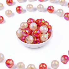 5pcs 16mm Acrylic Gold Foil Round Beads, Handmade DIY Beaded Jewelry Bracelet Necklace Phone Charm Car Hanging Keychain Loose Beads - Acrylic Beads - View 5