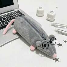 1pc Back To School Fancy Rat Storage Bag, Cute Gift Stationery Pencil Case - Multicolor - View 12