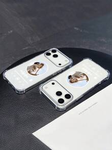1 Music Pattern Customized Couple Photo Parent-Child Photo Pet Photo Dog Photo Travel Vacation Friend Photo Transparent Anti Fall Phone Case, Compatible With IPhone 11/12/13/14/15/16 Pro/16 Pro Max/16 Plus/17/Air/17 Pro/17 Pro Max/S25/S26 Ultra/S24 Plus/S25 Edge/A56/A55/A54/A17 Waiting For Android Phone Models, It Is Very Suitable As A Commemorative Gift To Give To Friends - Clear - View 9