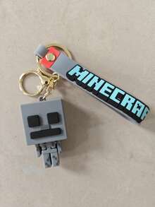 Minecraft 1 قطعة سلسلة مفاتيح مطاطية ناعمة إبداعية، تعليقة حقيبة ظهر، هدية بضائع ألعاب بأسعار معقولة للزملاء والأصدقاء - A - مشاهدة 10