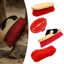 4pcs Horse Grooming Kit, Horse Brushes Set For Bathing, Massage, Dehairing And Stable Cleaning - Horse Washing Kit - View 7