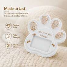 Pet Memorial Stone Pet Tombstone, Indoor/Outdoor Pet Display Decor, Can Be Used As A Gift For Deceased Cats, Dogs And Small Animals - White - View 4