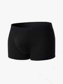 4 st herrboxershorts i plus size, enfärgade, andningsbara, med bekvämt midjeband, underkläder - Multifärgad - Visa 4