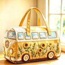 2D Printed Cottagecore Weekender Travel Tote,Large Capacity Lightweight Floral Duffle Bag,Retro Camping Overnight Carry Bag For Women,Travel Essential - Multicolor - View 7