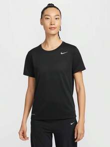 Nike Dri-Fit Team Legend Women's Short-Sleeve Comfortable Versatile Quick-Dry Crew Neck T-Shirt Black - Black - View 3