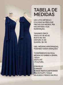 Long Party Dress With Lace, Lined Cups, Comfortable, Elegant, Simple - Navy Blue - View 2