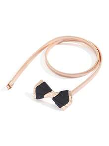 1pc Elegant Women's Thin Elastic Waist Belt With Buckle, Metal Belt For Dress, Shirt, Pants, Commute, Daily, Shopping, Party - Waistband - View 6