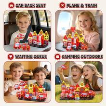 Mini Pocket Fire Magnetic Building Blocks 40pcs Set, 3.75cm Translucent Colorful Magnetic Tiles, Educational STEM Building Toys For Toddlers 3+ Years Old, Random Colors For Boys And Girls - Color - View 6