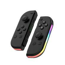 GAMINJA Para Switch Joy-Con Control de Juego Inalámbrico, Iluminación RGB, Vibración, Iluminación Vibrante, Detección de Movimiento, Bluetooth, Control de Joystick 3D, Sin Deriva, Para Consola de Juegos Switch Control L/R, Con Función de Captura de Pantalla y Despertar - Ver 8