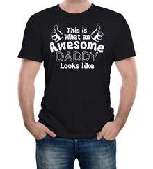 Unisex T-Shirt: This Is What A Great Dad Looks Like - Perfect Gift For Father's Day Or A Birthday - 黑色 - 查看 2