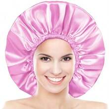 Giant Shower Cap Set, Waterproof Shower Cap For Women, Extra Large Reusable Bath Cap, Designed For Long Thick Curly Hair, Afro Hairstyles And Twisted Braids - Multicolor - View 11