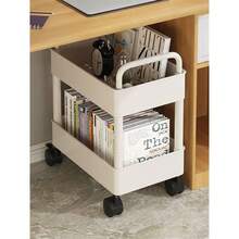 1pc 2/3/4/5 Tier Rolling Storage Cart, Plastic Material, Multi-Functional Suitable For Office, Kitchen, Bathroom And Bedroom Organization, Outdoor Decor - Car Storage Rack/Black - View 2