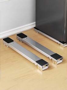 [Adjustable Height Stand] Stable Solution For Moving Appliances! Refrigerator And Washing Machine Adjustable Height Base, Supports Up To 800 Lbs, Equipped With 24 Silent Casters And Locking Mechanism, Expandable Bracket, Perfect For Moving - A - View 8