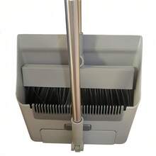 3-In-1 Broom And Dustpan Set, Combines Broom, Dustpan And Hidden Floor Brush, 180° Rotation For Thorough Cleaning, Auto-Retract Design To Prevent Leakage, Can Remove Hair Without Hand-Pulling, Foldable And Upright Storage To Save Space, Making Home Cleaning More Efficient And Convenient. - Triple - View 16