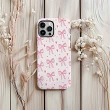 Pink Bow Patchwork Phone Case: Suitable For IPhoneand - White - View 1